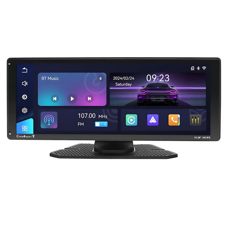 Монитор car player 901W, 10.26" сенсорний екран IPS, автомобільна стереосистема Bluetooth, Mirror Link, AUX фото - 2