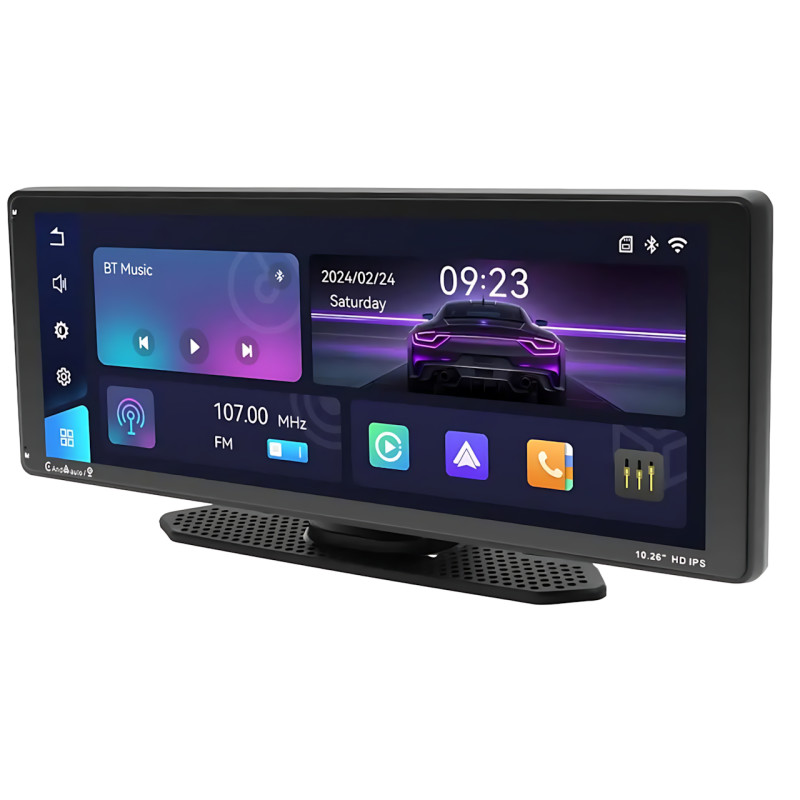 Монитор car player 901W, 10.26" сенсорний екран IPS, автомобільна стереосистема Bluetooth, Mirror Link, AUX фото - 4