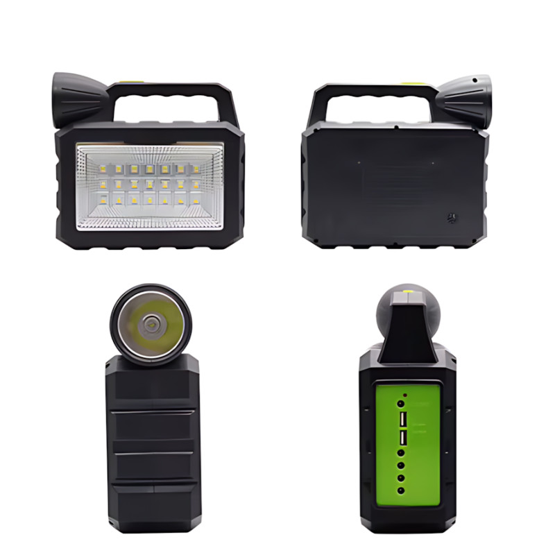 Портативная зарядная станция Solar CL-28 с аккумулятором 8000 мА·ч, 3 LED-лампами, солнечной панелью, 2 USB фото - 4