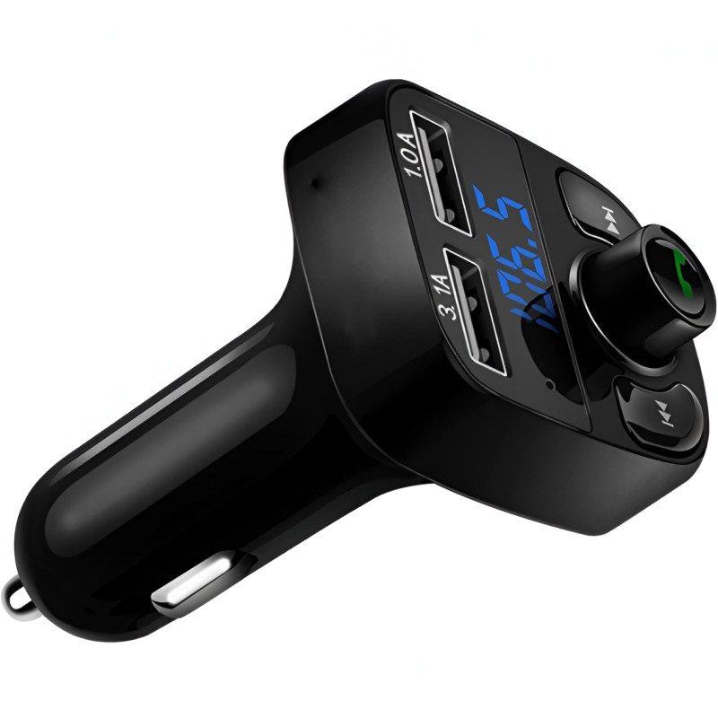 Прикуриватель с функцией FM Модулятора CAR X8, трансмиттер для авто с Bluetooth, MP3 фото - 4