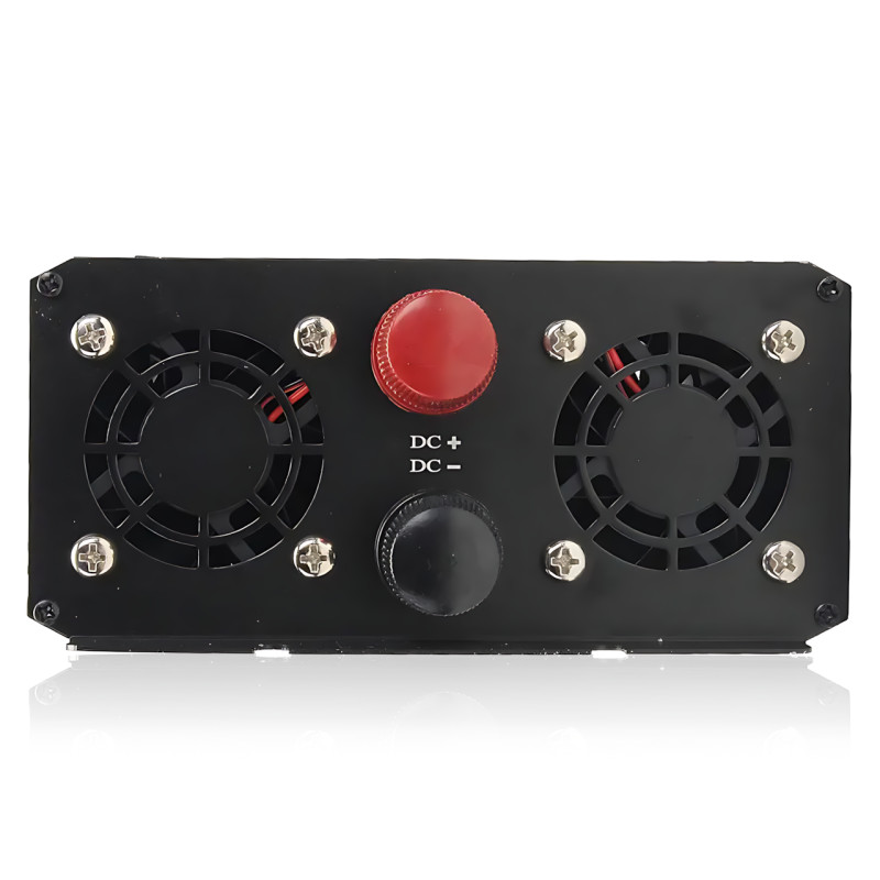 Автомобильный инвертор UKC AR 4000W 24V&rarr;220V с плавным пуском, USB 5V, пиковая мощность 8000W, 2 вентилятора, защита, алюминиевый фото - 5