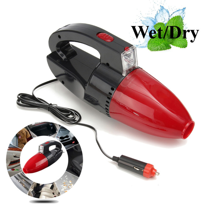 Автомобильный пылесос Vacuum cleaner 60w с фонарем