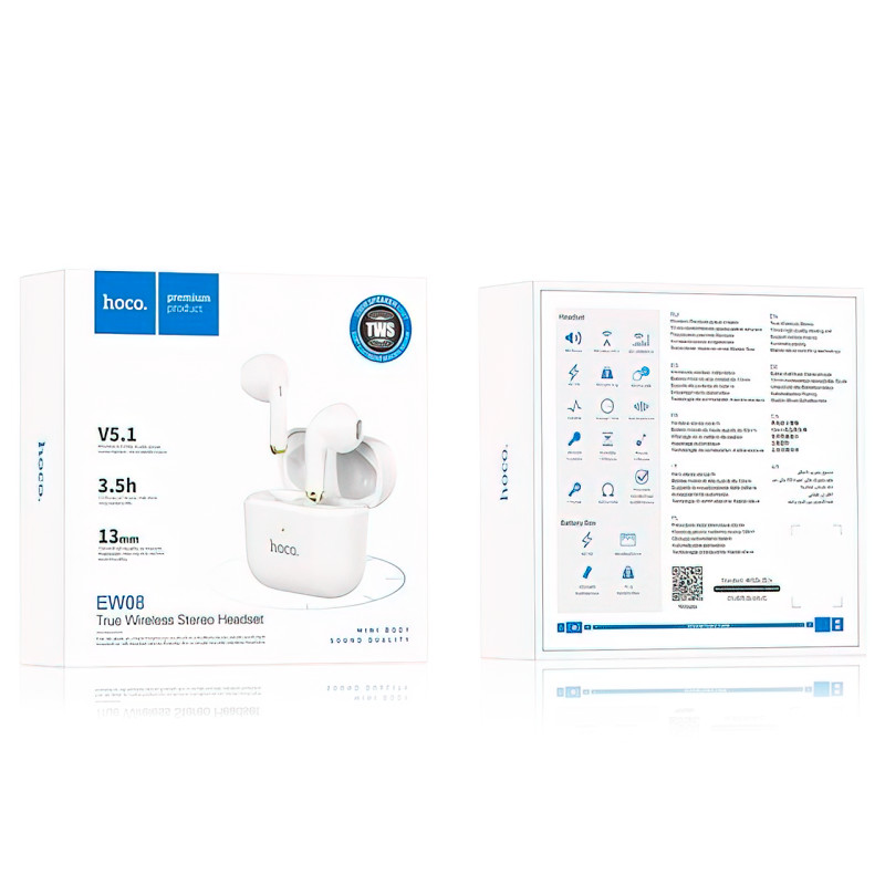 Беспроводные Bluetooth наушники Hoco EW08 Plus TWS фото - 4