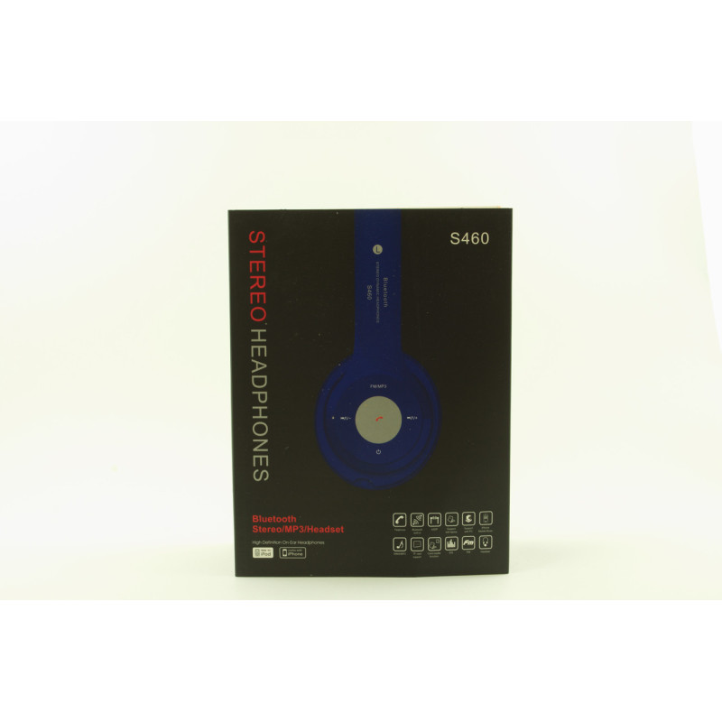 Навушники безпровідні bluetooth S460 сині фото - 3