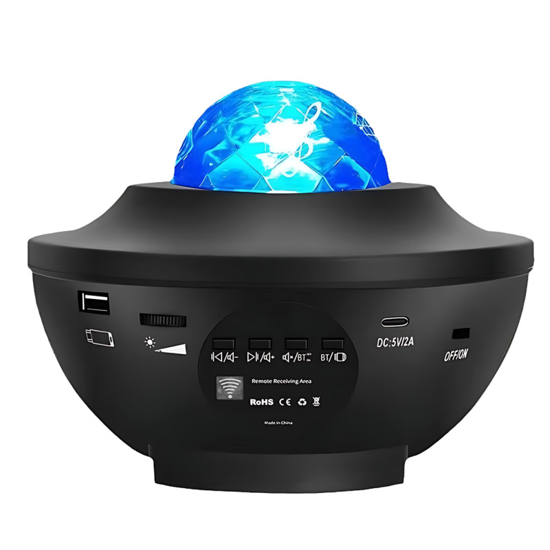 Дитячий зоряний нічник проєктор Галактика AND 991 з USB і Bluetooth, вибором яскравості та таймером фото - 2