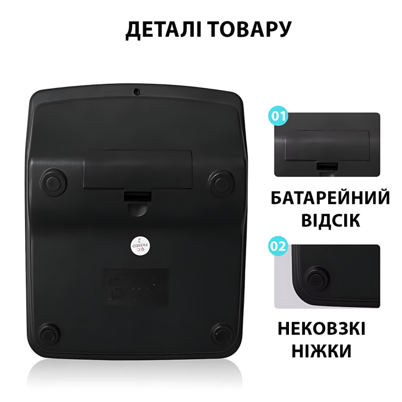 Настільний калькулятор Keenly KK-837-12, екран 12 розрядів, подвійне живлення, розрахунок відсотків фото - 6