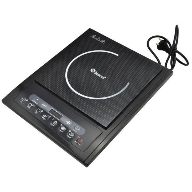 Индукционная варочная панель на одну конфорку Domotec Royalti line MS 5831, 2000 Вт, Черная