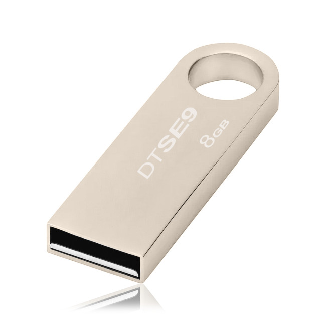 USB флеш-накопитель Kingston DTSE9, 8 Гб, USB 2.0, металлический