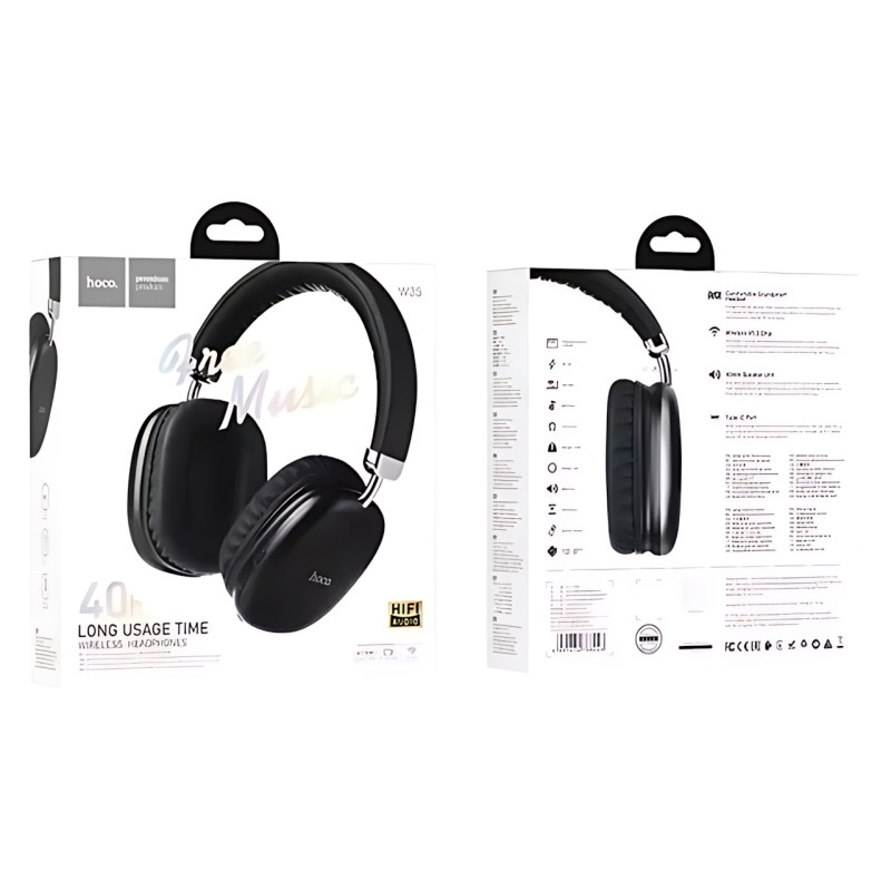 Bluetooth-навушники HOCO W35 wireless headphones, бездротова гарнітура з мікрофоном, до 40 годин роботи фото - 10
