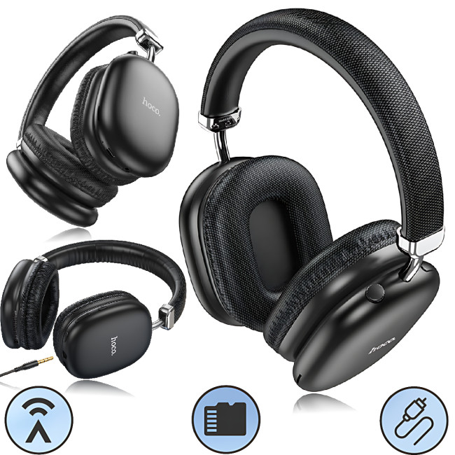 Bluetooth-навушники HOCO W35 wireless headphones, бездротова гарнітура з мікрофоном, до 40 годин роботи