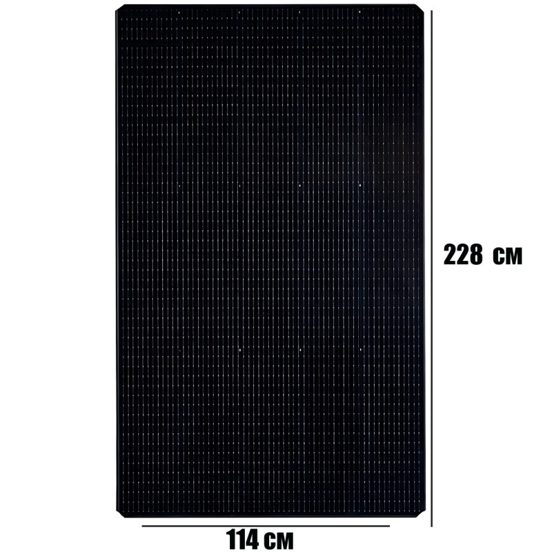 Монокристалічна сонячна панель SOLAR PANEL 550W, 114х228 см фото - 6