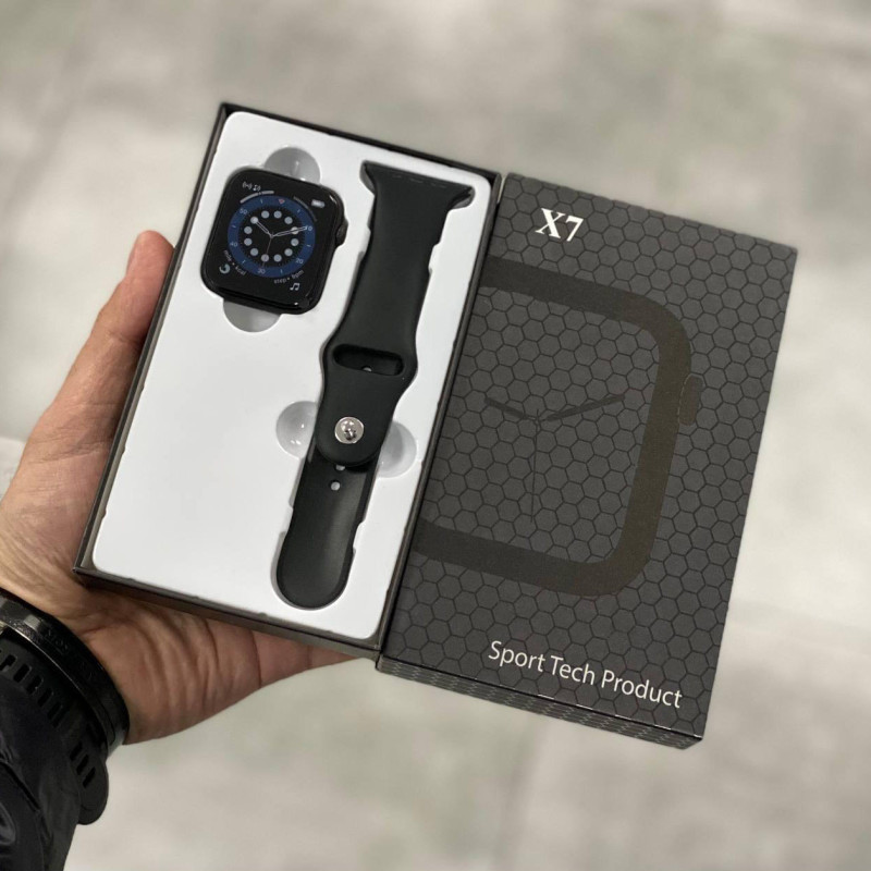 Часы смарт с тонометром Smart Watch X7 с силиконовым ремешком, голосовой вызов, совместимость IOS и Android фото - 8