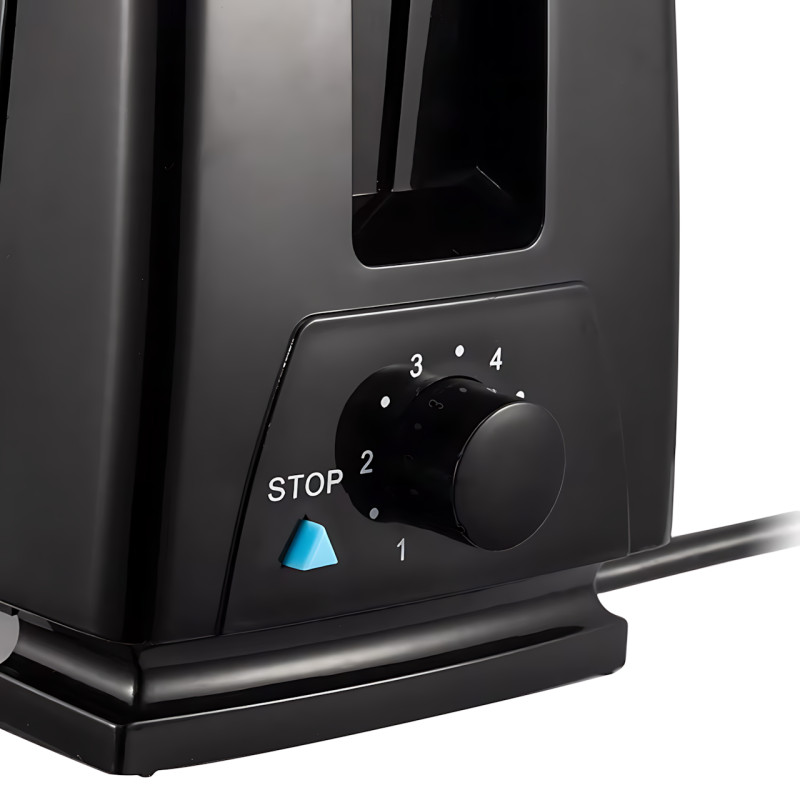 Тостер Domotec MS-263 650 Вт, 2 слота, регулировка поджаривания, съёмный поддон, защита от перегрева, черный фото - 5