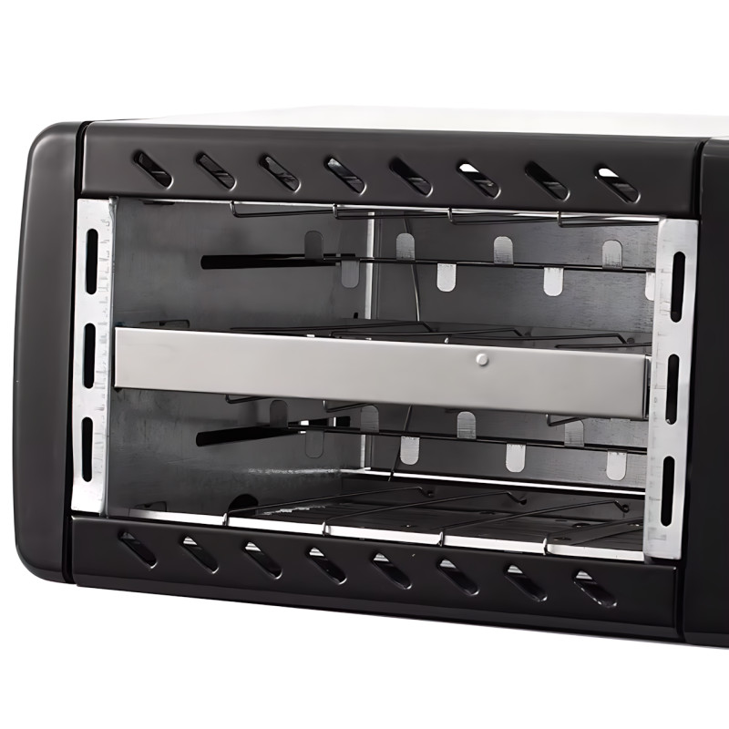 Тостер Domotec MS-263 650 Вт, 2 слота, регулировка поджаривания, съёмный поддон, защита от перегрева, черный фото - 6