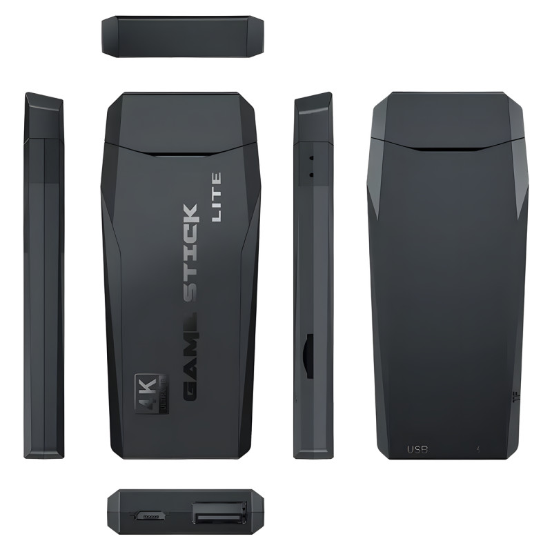 Ігрова приставка Mini Game Stick 4K HDMI M8, 10000+ Ігр, 64 gb + 2 бездротові джойстики фото - 4