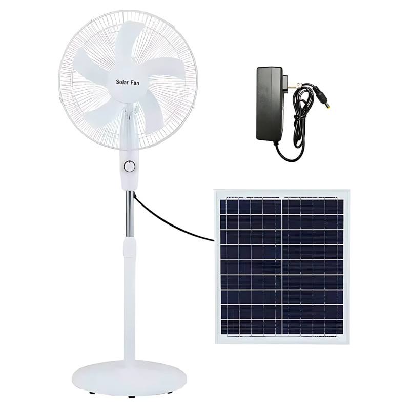 Вентилятор Solar Fun MNJ-168 16", 15 Вт, с солнечной панелью 12 Вт и диммером, аккумулятор 12000 мАч фото - 2