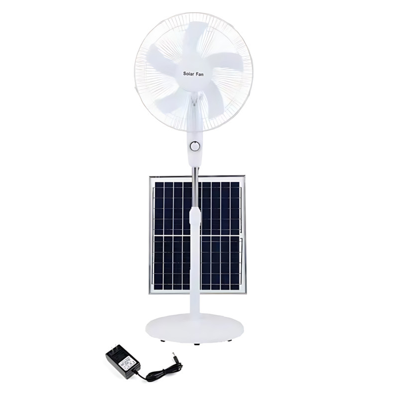Вентилятор Solar Fun MNJ-168 16", 15 Вт, с солнечной панелью 12 Вт и диммером, аккумулятор 12000 мАч фото - 8