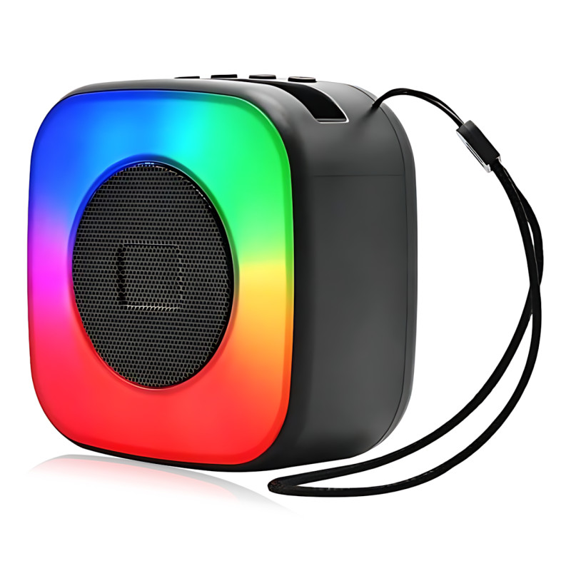 Караоке Bluetooth колонка SPS LX-01, 15 Вт, USB, FM, 1200 мА·год, чорний фото - 2