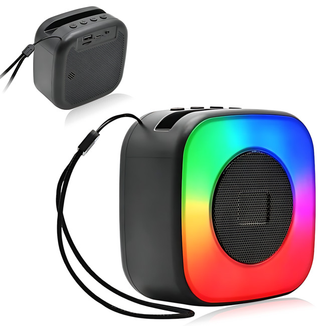 Караоке Bluetooth колонка SPS LX-01, 15 Вт, USB, FM, 1200 мА·год, чорний