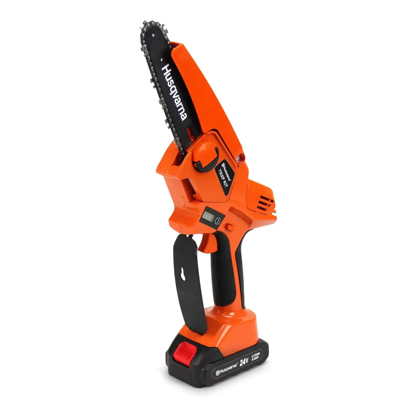 Аккумуляторная мини-пила Husqvarna 75iXP KIT с индикатором заряда, 24 В, 5 Ач, 4500 об/мин фото - 2