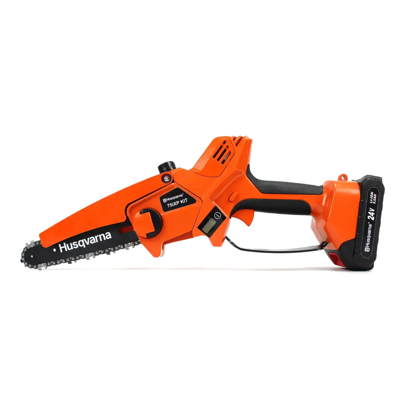 Аккумуляторная мини-пила Husqvarna 75iXP KIT с индикатором заряда, 24 В, 5 Ач, 4500 об/мин фото - 5