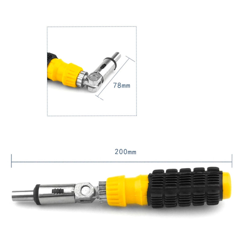 Набір головок і біт з тріскачкою Aiwa bit and Socket Set 41в1 фото - 6