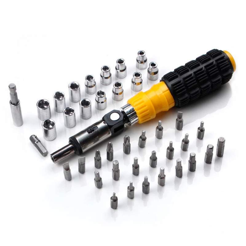 Набір головок і біт з тріскачкою Aiwa bit and Socket Set 41в1 фото - 2