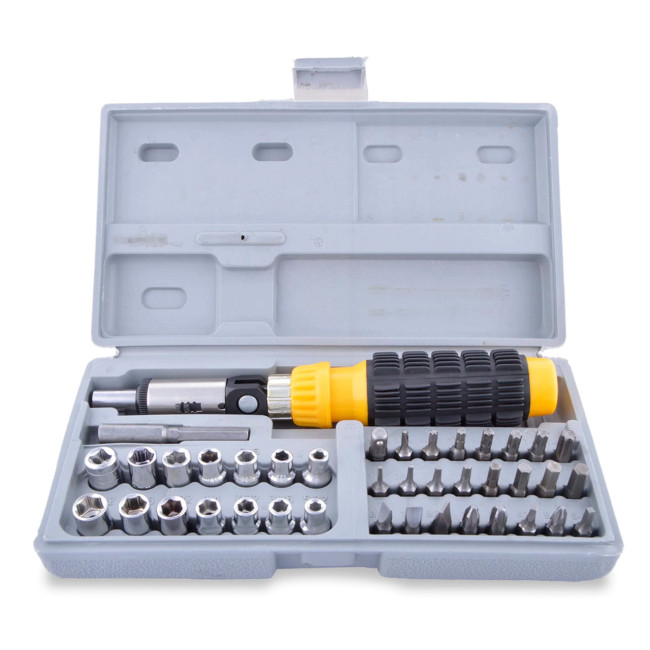 Набір головок і біт з тріскачкою Aiwa bit and Socket Set 41в1