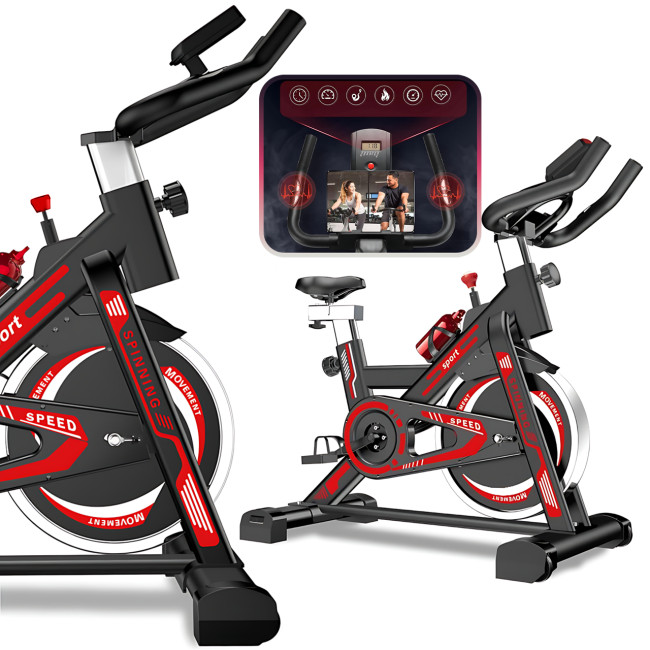 Велотренажер Vel-01 механічний до 150 кг, регулювання сидіння й керма, 15 кг маховик, вимірювання пульсу