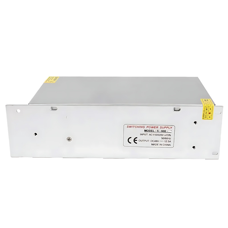 Блок живлення адаптер 12 V 50 A METAL, імпульсний інвертор живлення 600 W з вентилятором, трансформатор LED-стрічки фото - 7