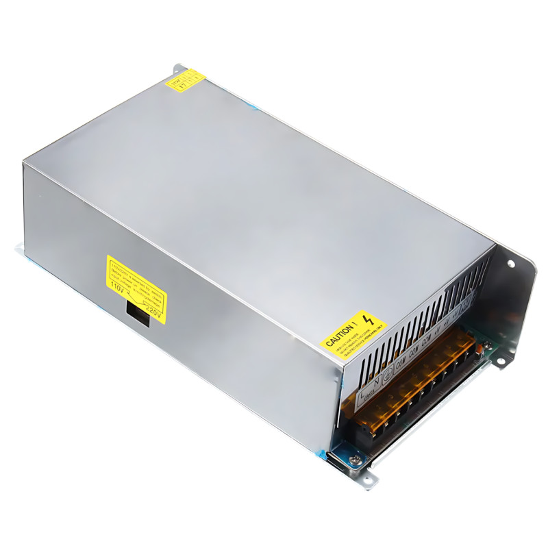 Блок живлення адаптер 12 V 50 A METAL, імпульсний інвертор живлення 600 W з вентилятором, трансформатор LED-стрічки фото - 4