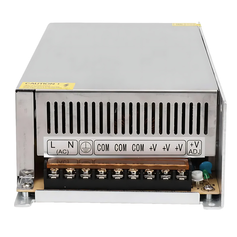 Блок живлення адаптер 12 V 50 A METAL, імпульсний інвертор живлення 600 W з вентилятором, трансформатор LED-стрічки фото - 5
