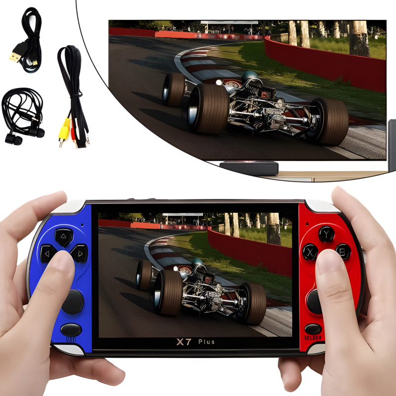 Кишенькова ігрова приставка 16-bit PSP X7 Plus 5.1" дюймів 8 GB MP5 фото - 2