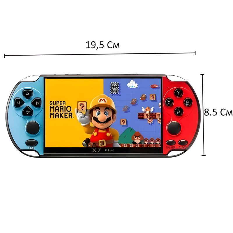 Кишенькова ігрова приставка 16-bit PSP X7 Plus 5.1" дюймів 8 GB MP5 фото - 8