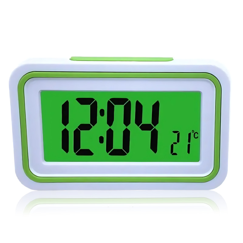 Розмовний годинник-будильник KK-9905 TR, електронний, з голосовим сповіщенням, великим дисплеєм, термометром, поліфонією фото - 2