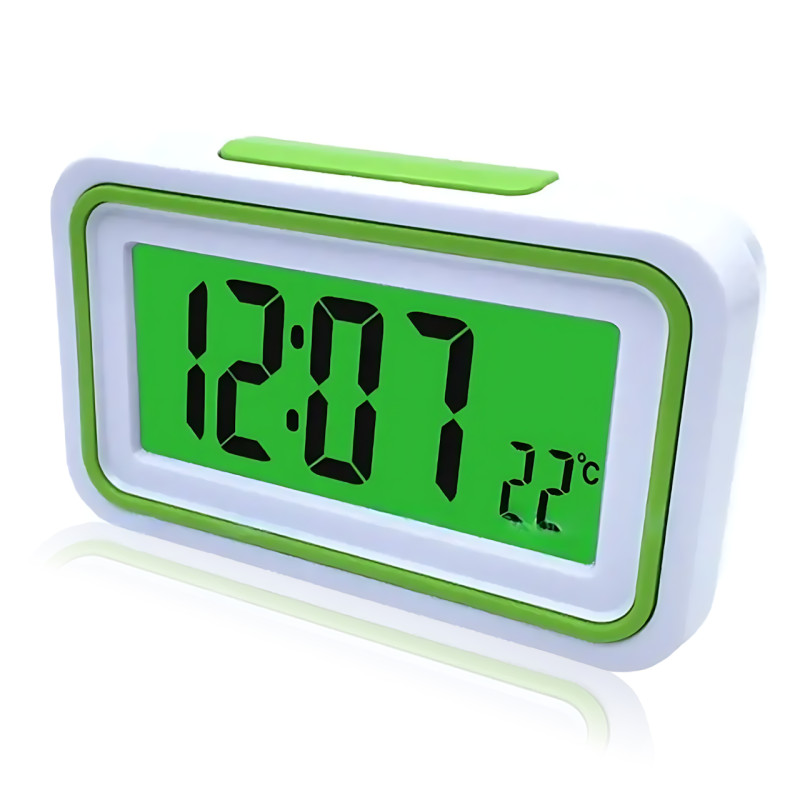 Розмовний годинник-будильник KK-9905 TR, електронний, з голосовим сповіщенням, великим дисплеєм, термометром, поліфонією фото - 4