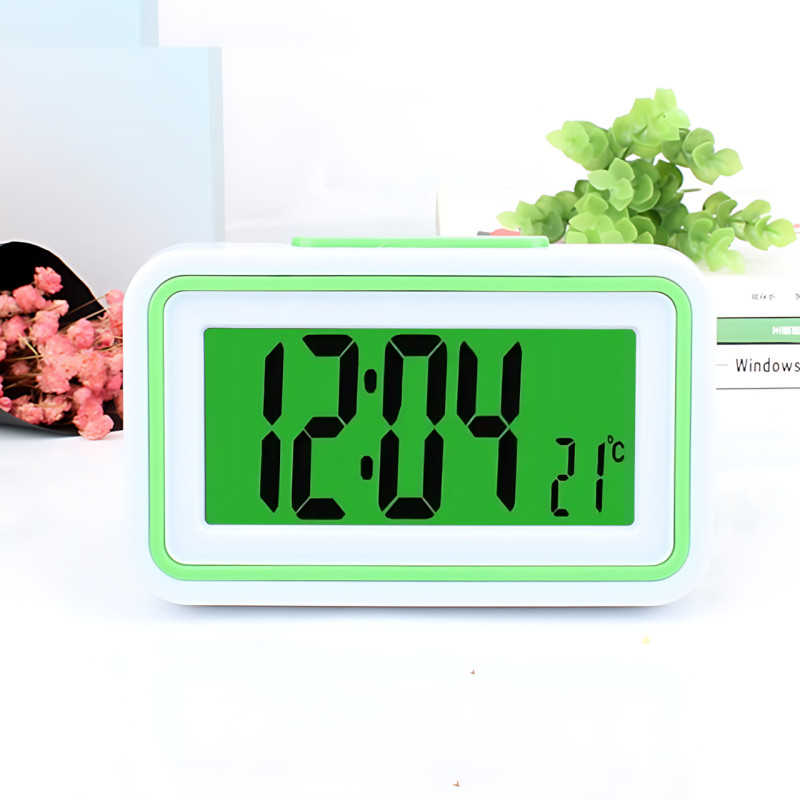 Розмовний годинник-будильник KK-9905 TR, електронний, з голосовим сповіщенням, великим дисплеєм, термометром, поліфонією фото - 6