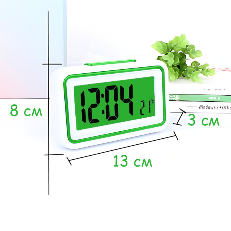 Розмовний годинник-будильник KK-9905 TR, електронний, з голосовим сповіщенням, великим дисплеєм, термометром, поліфонією фото - 34
