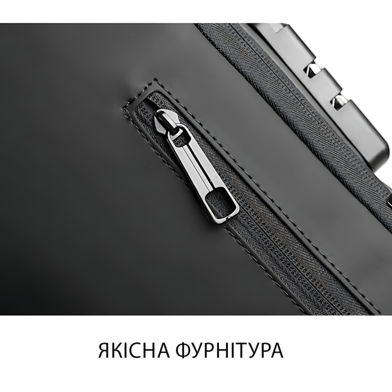 Нагрудна сумка Backpack AND XL1228 з протиприпасованим кодовим замком, рюкзак з USB, водовідштовхувальний фото - 7