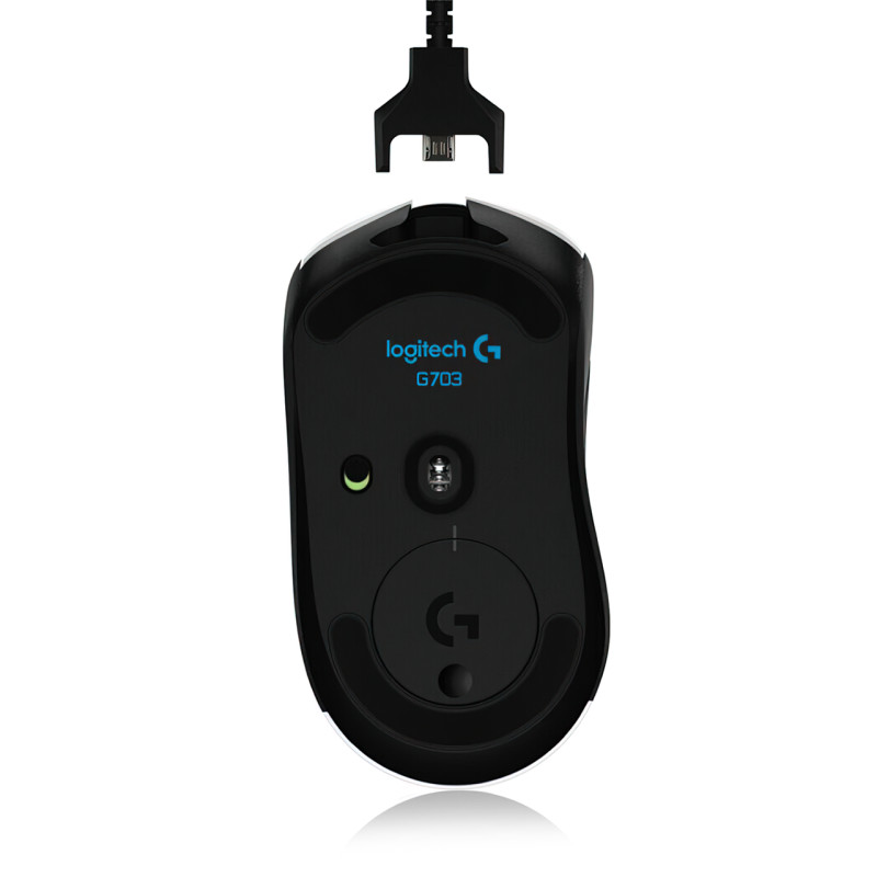 Ігрова комп'ютерна миша Logitech G703 з відгуком в 1 мс, бездротова, 25600 DPI, 6 настроюваних кнопок фото - 5