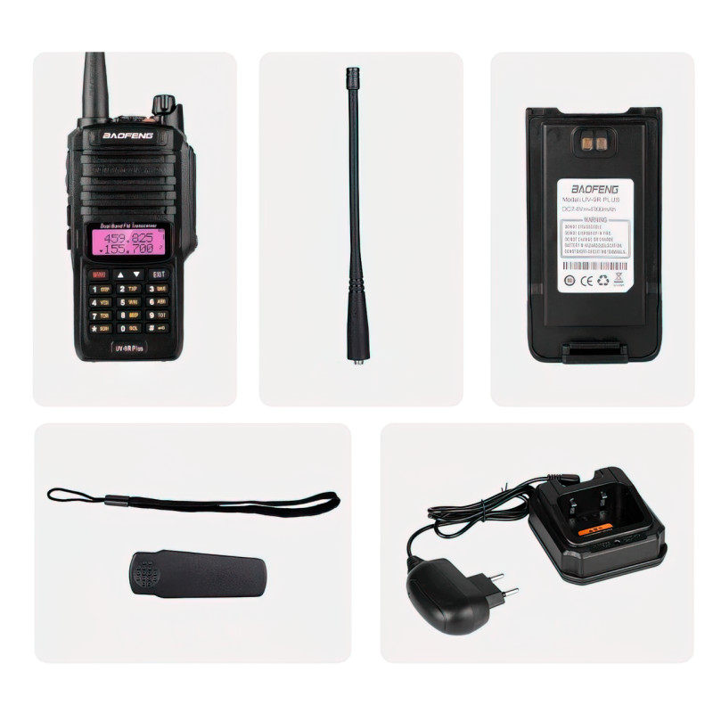 Радіостанція Baofeng UV-9R Plus з радіусом до 22 км, VHF/UHF, 2500 мА/год фото - 6