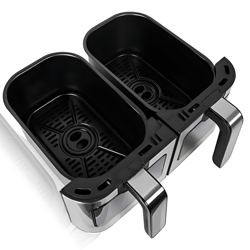 Фритюрница-аэрогриль мультипечь Crownberg CB-5556, антипригарные чаши, объем&nbsp;11 л, 2600 Вт, с термостататом, таймером фото - 6