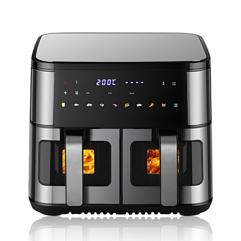 Фритюрница-аэрогриль мультипечь Crownberg CB-5556, антипригарные чаши, объем&nbsp;11 л, 2600 Вт, с термостататом, таймером фото - 2