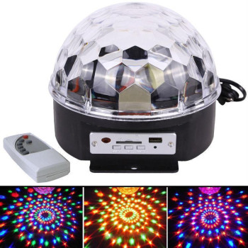 Диско куля з mp3. Різнобарвний диско куля з плеєром. LED Magic Ball Light
