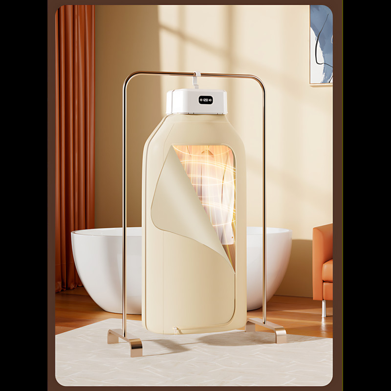 Портативная электрическая сушилка для одежды Foldable Dryer HS01694 600 Вт до 10 кг, Складной мини-паровой шкаф, быстрая сушка фото - 10