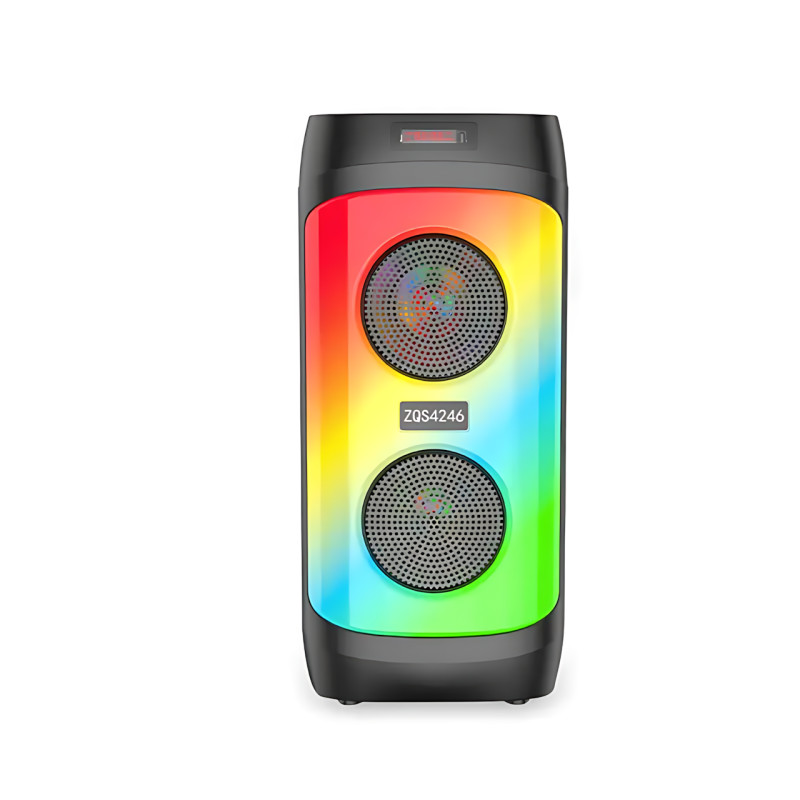 Портативна Bluetooth-колонка ZQS4246, стереозвук 30 Вт, LED-підсвітка, мікрофон, FM-радіо, еквалайзер фото - 2