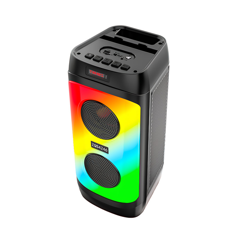 Портативна Bluetooth-колонка ZQS4246, стереозвук 30 Вт, LED-підсвітка, мікрофон, FM-радіо, еквалайзер фото - 5