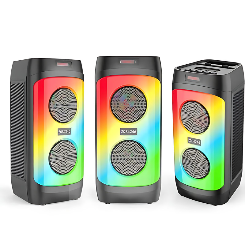 Портативна Bluetooth-колонка ZQS4246, стереозвук 30 Вт, LED-підсвітка, мікрофон, FM-радіо, еквалайзер фото - 7