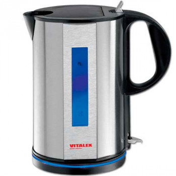 Электрический чайник Vitalex VT-2023, электрочайник 1,5 л, компактный электрочайник для дома