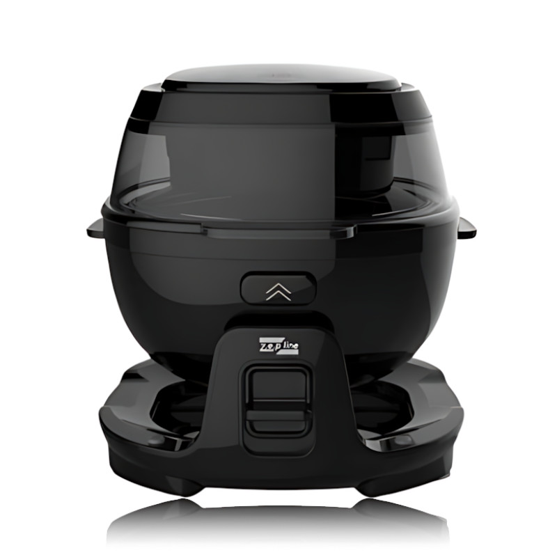 Smart-аерогриль Zepline ZP-140, аерофритюр 10 л, 4000 Вт, 18 програм, сенсорне керування, чорний фото - 2